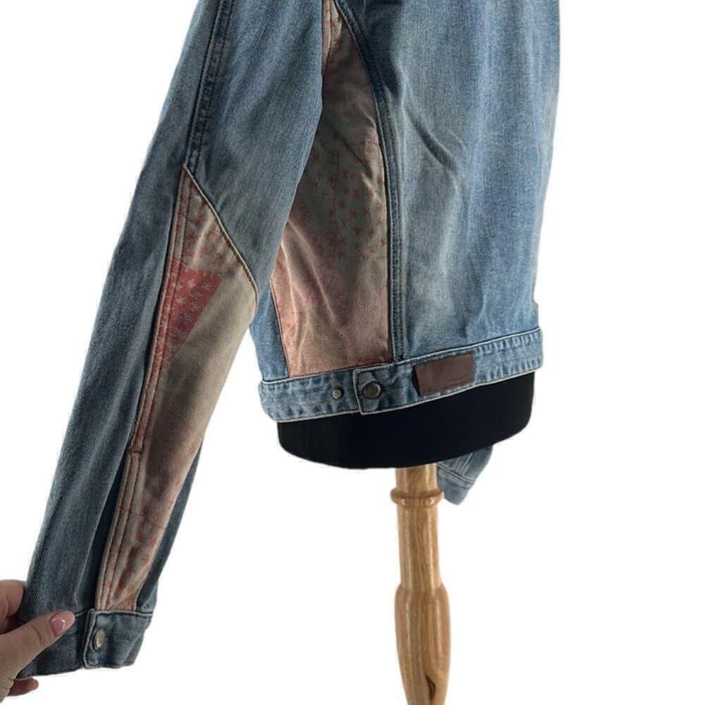 Andersson Bell Patchwork Drop-Shoulder Denim Jacket
Boho lounge unique sz Lg - Picture 15 of 16